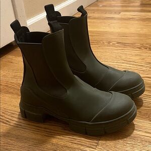 Ganni Green Ankle Boots Size 37